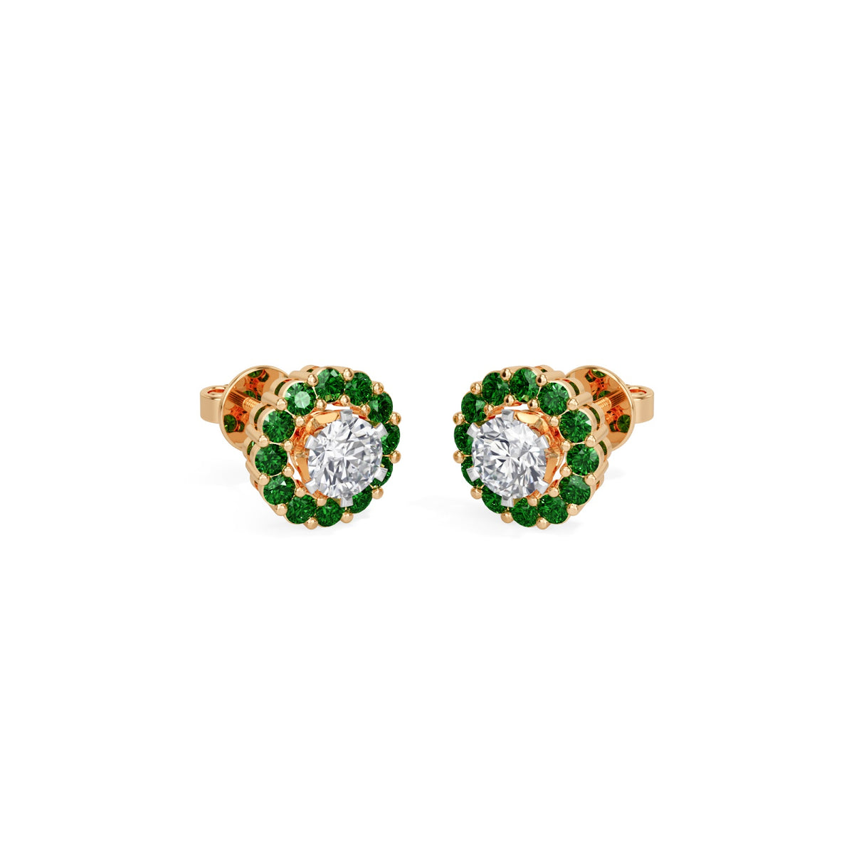 emerald bloom earring