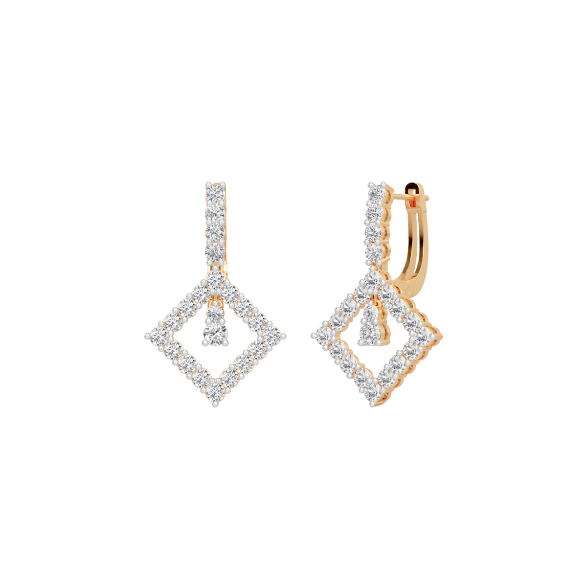 kite lock hoops earring