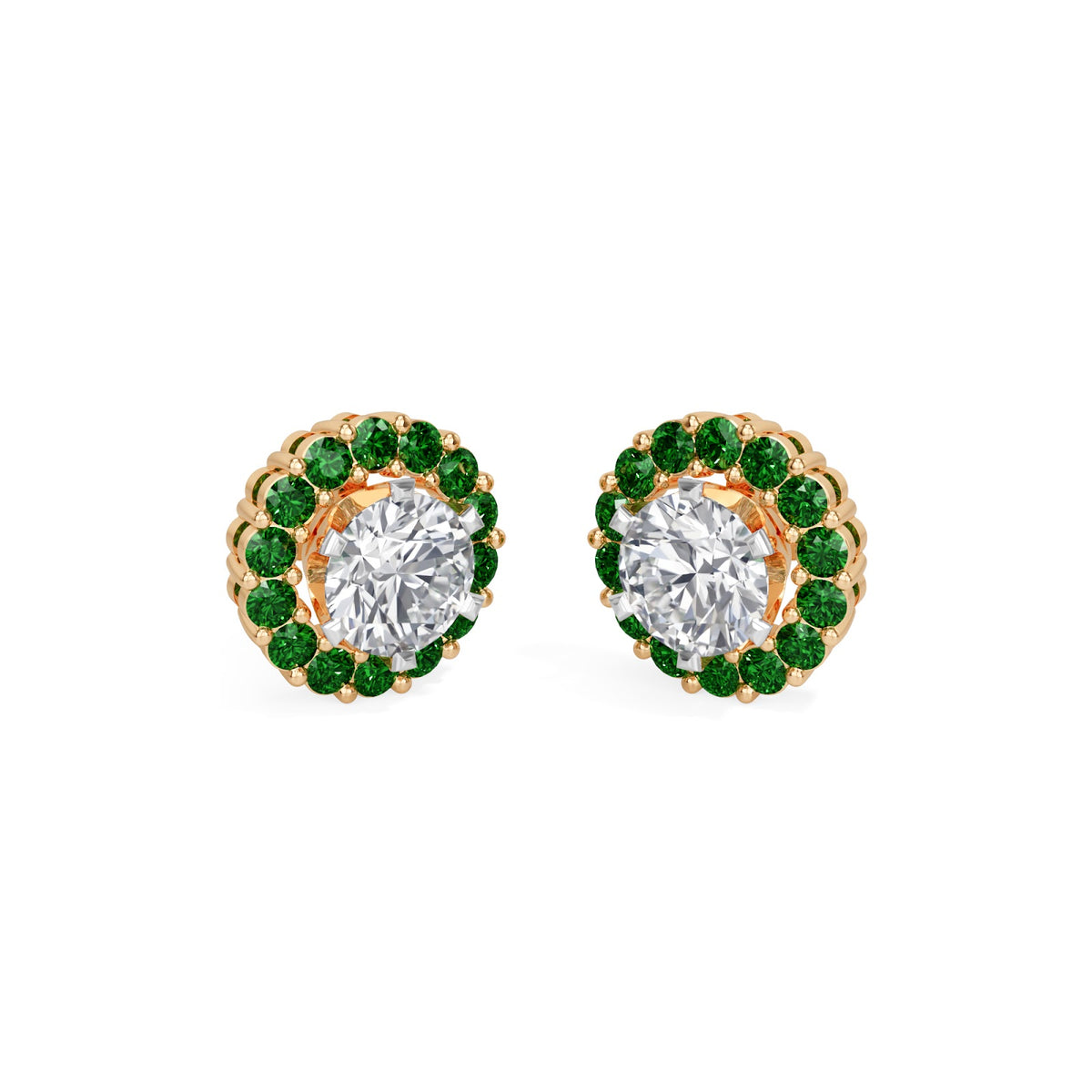 emerald bloom earring