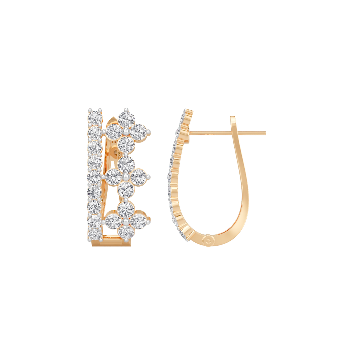blossom huggies earring