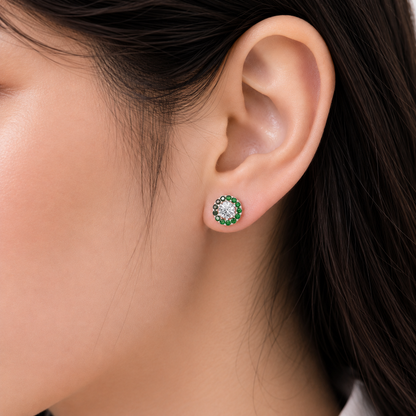 Emerald Bloom Earring
