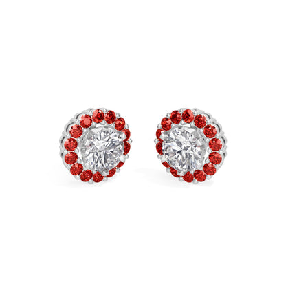 Ruby Bloom Earring