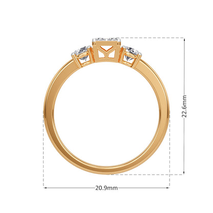 Classic Cluster Band Ring