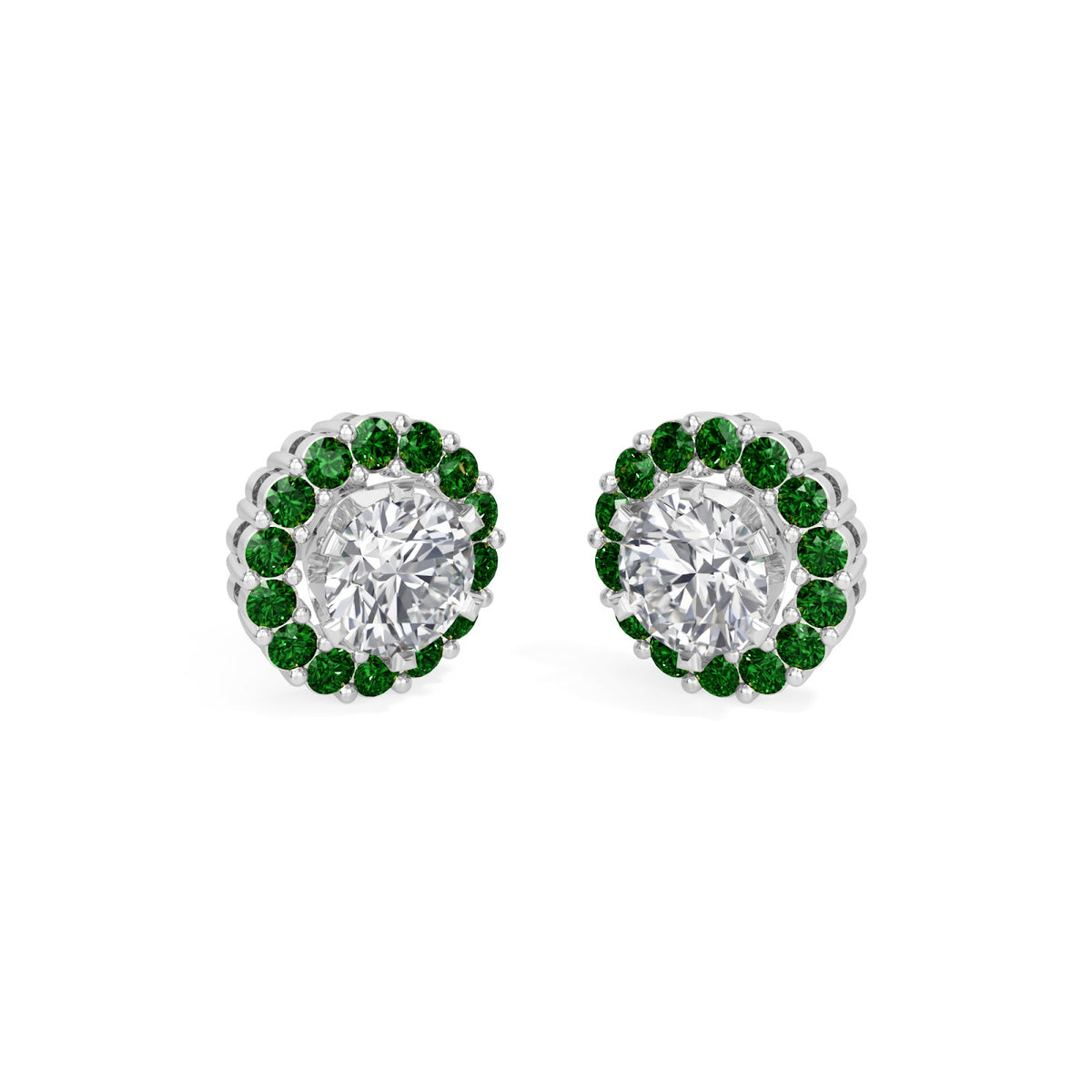 emerald bloom earring
