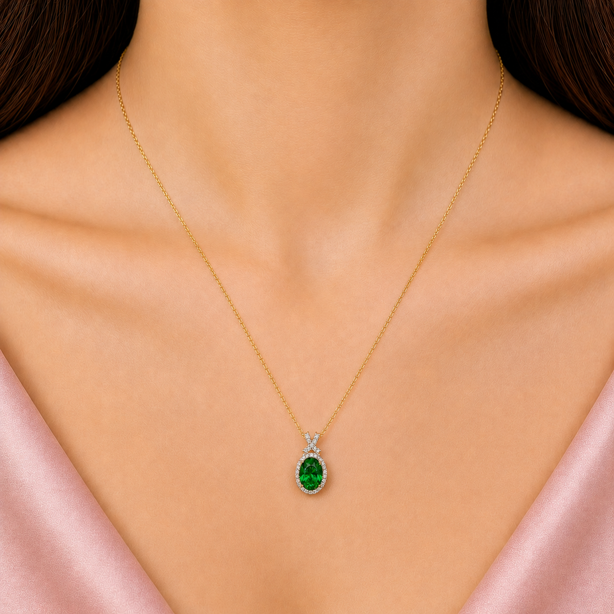 majestic green pendant