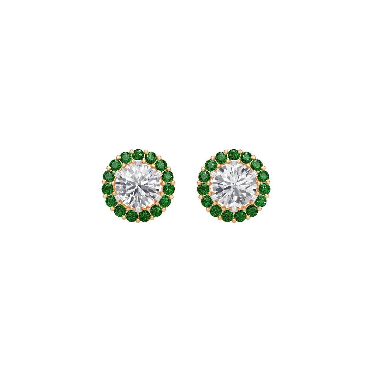 emerald bloom earring