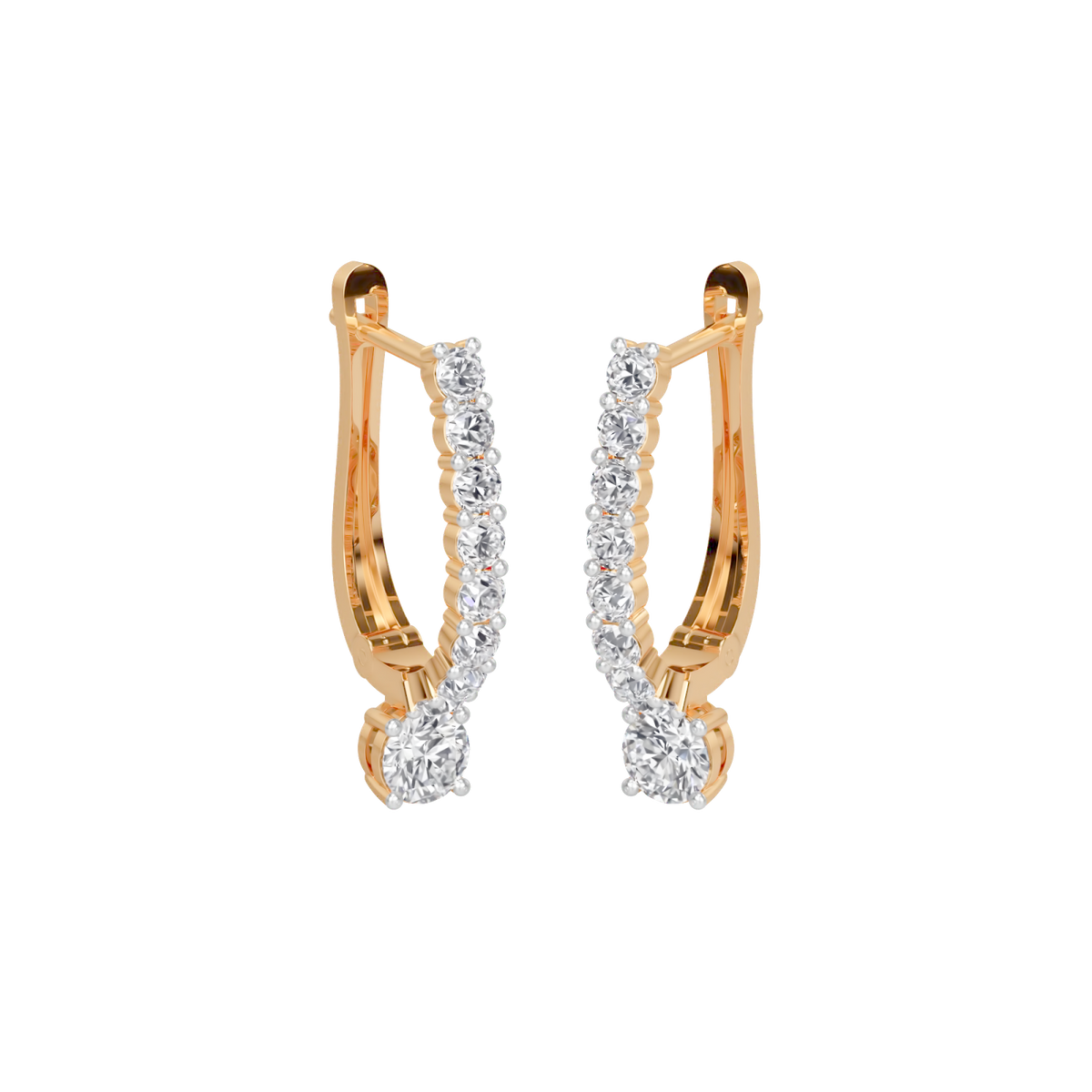 linea drop hoops earring