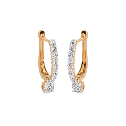 Linea Drop Hoops Earring