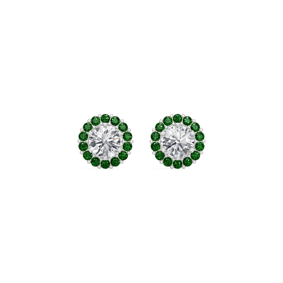 emerald bloom earring