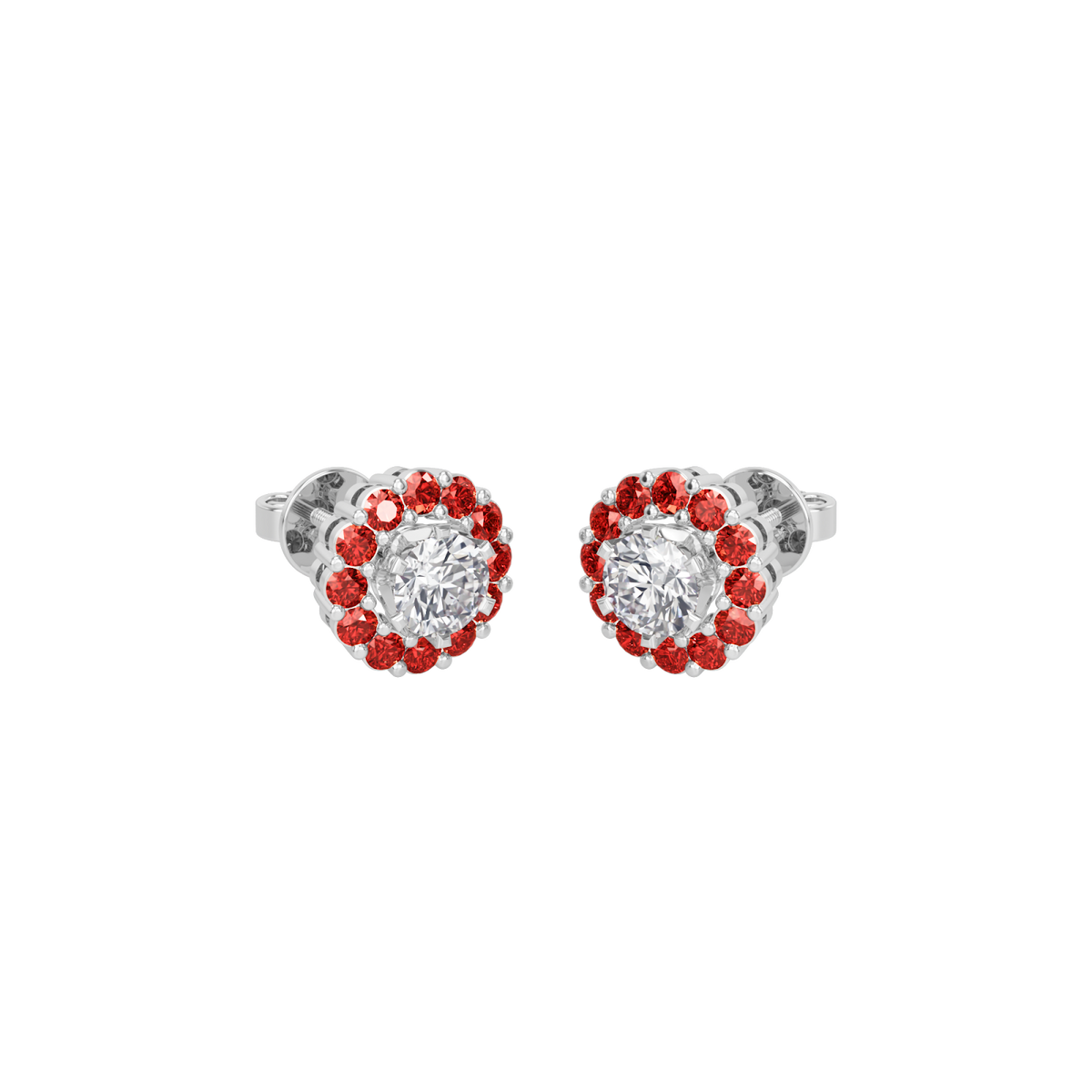 ruby bloom earring