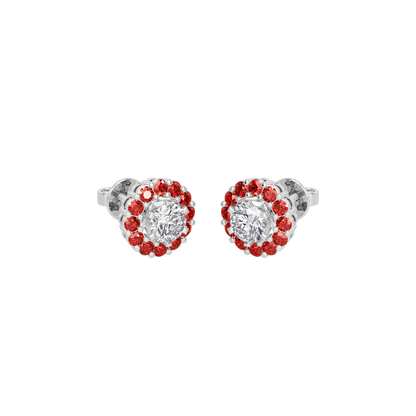 Ruby Bloom Earring