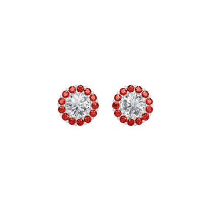 Ruby Bloom Earring