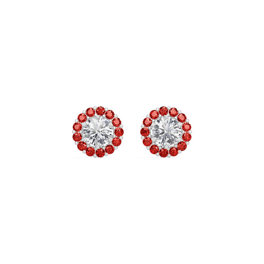 Ruby Bloom Earring