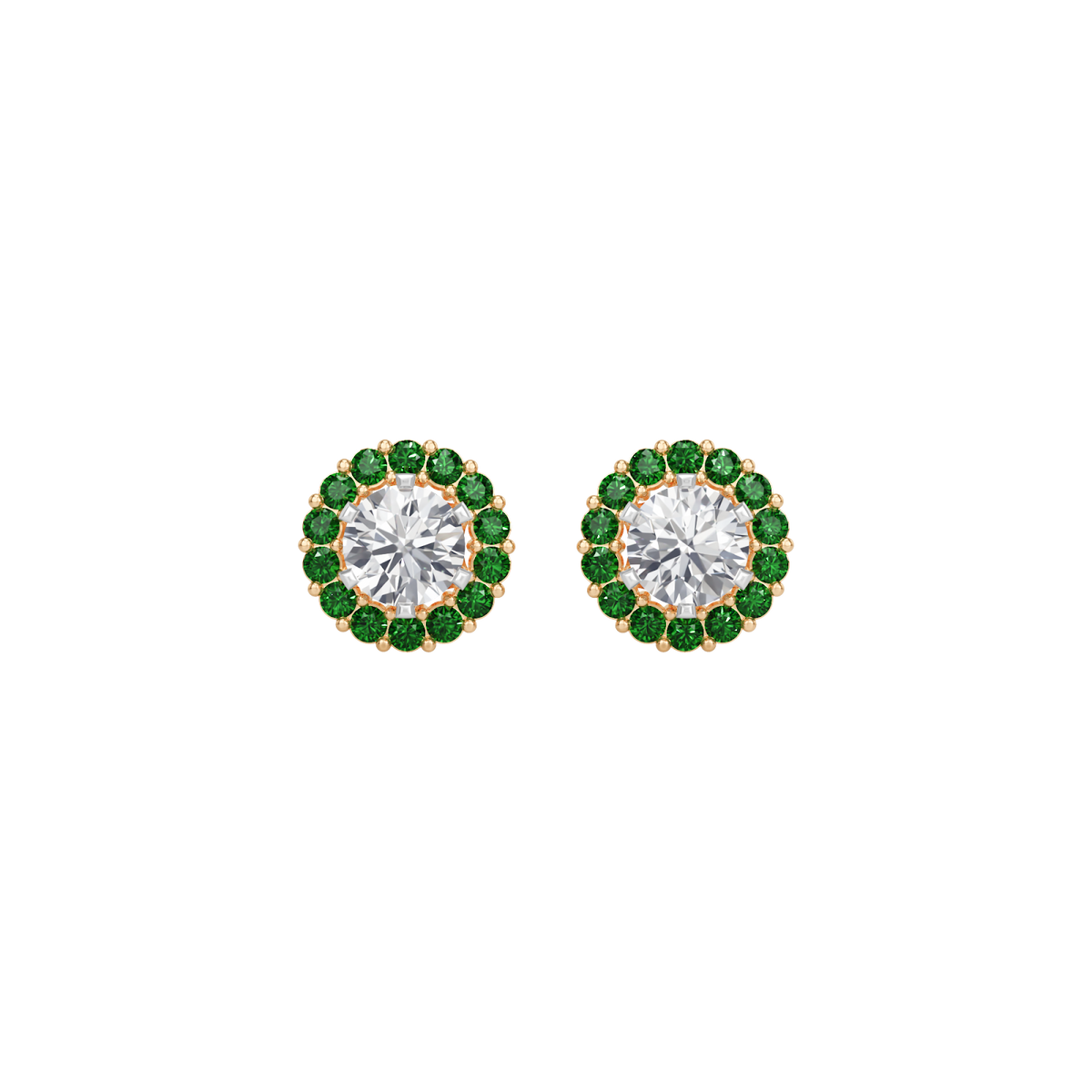 emerald bloom earring