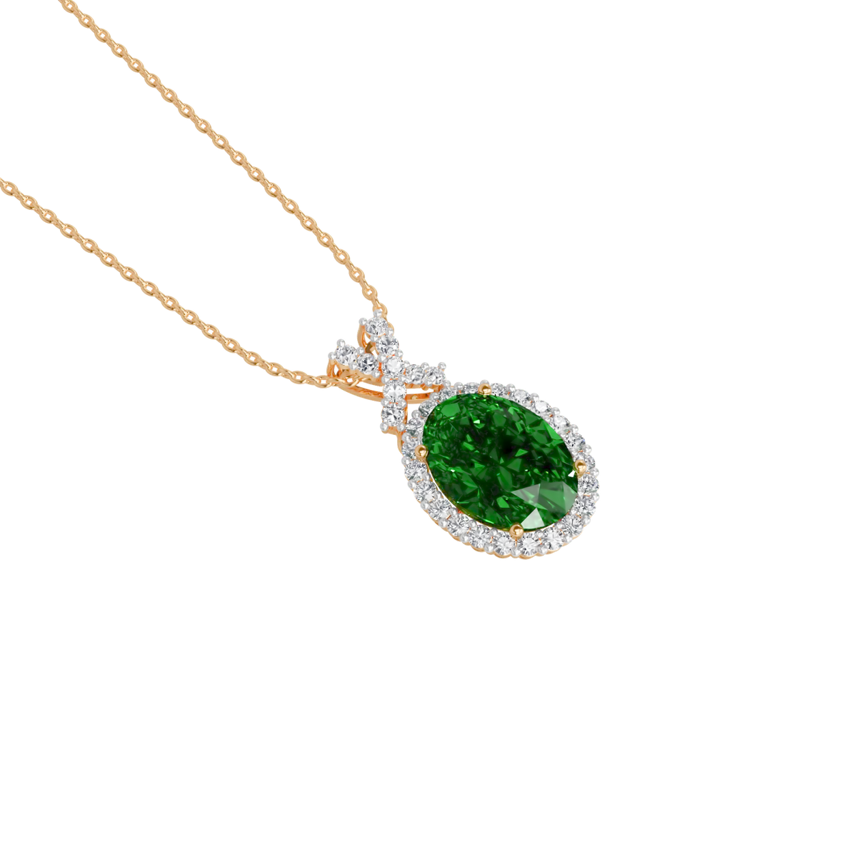majestic green pendant