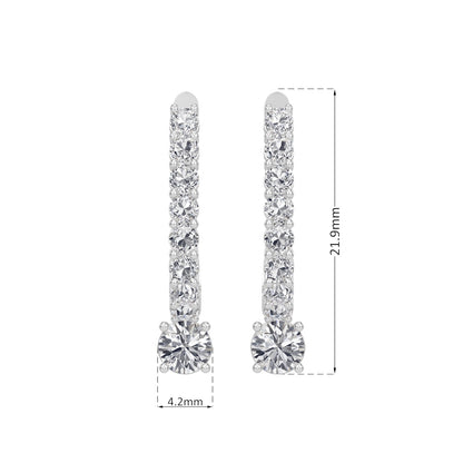 Linea Drop Hoops Earring
