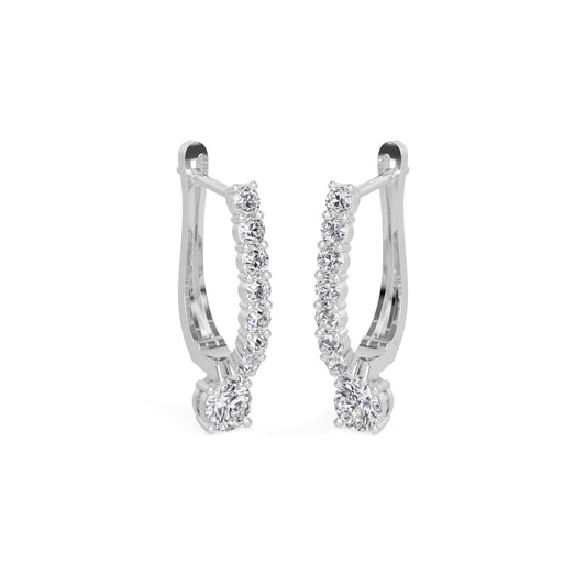 Linea Drop Hoops Earring