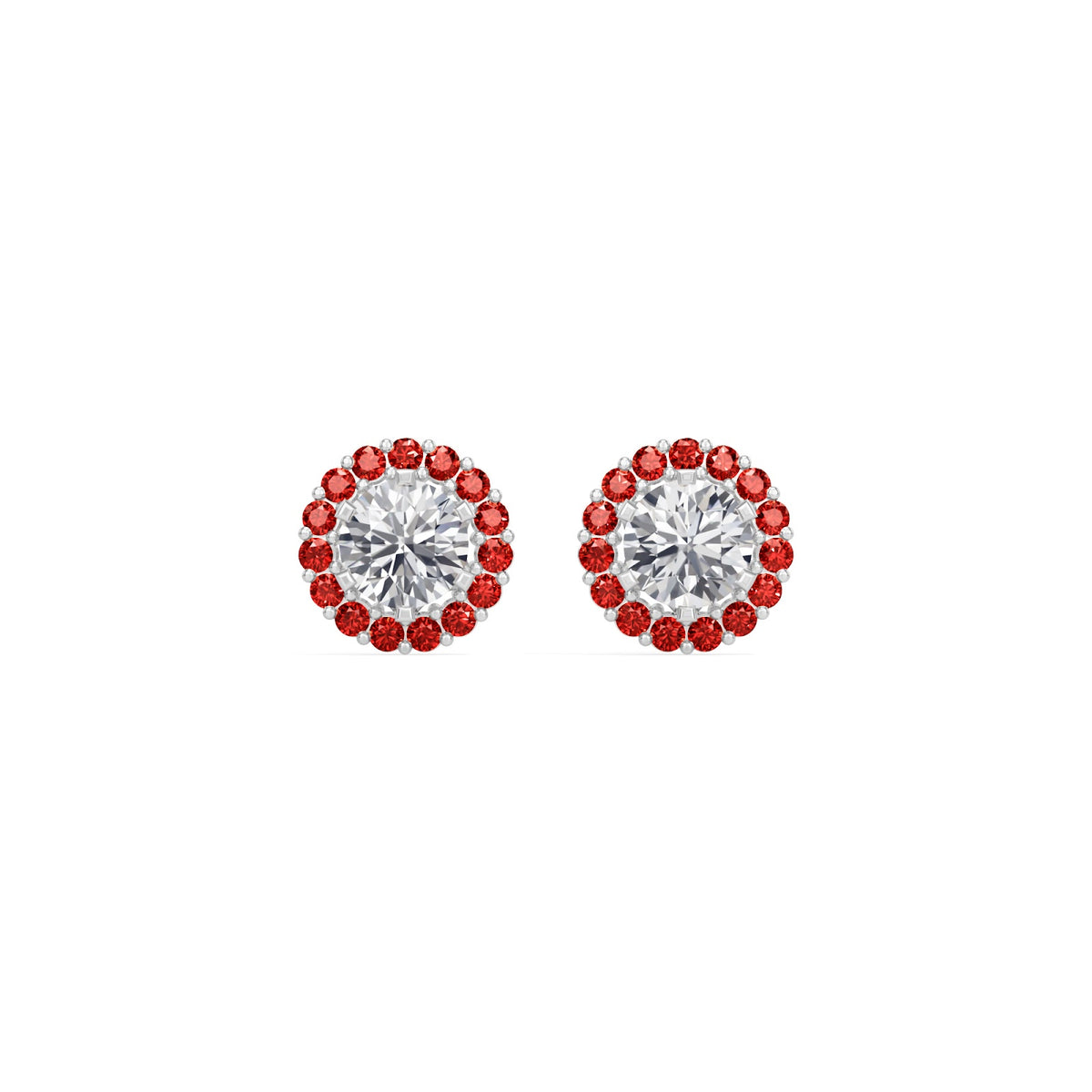 ruby bloom earring