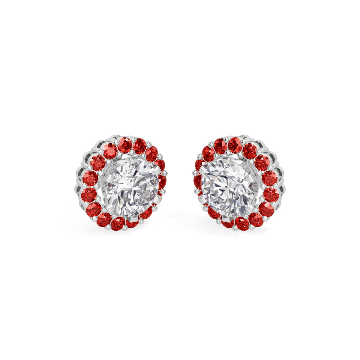 ruby bloom earring