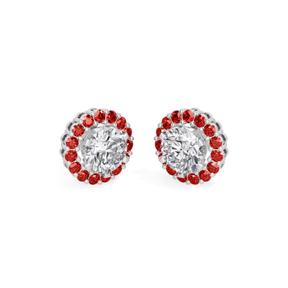 Ruby Bloom Earring