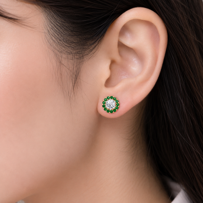 Emerald Bloom Earring