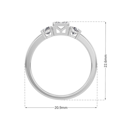 Classic Cluster Band Ring