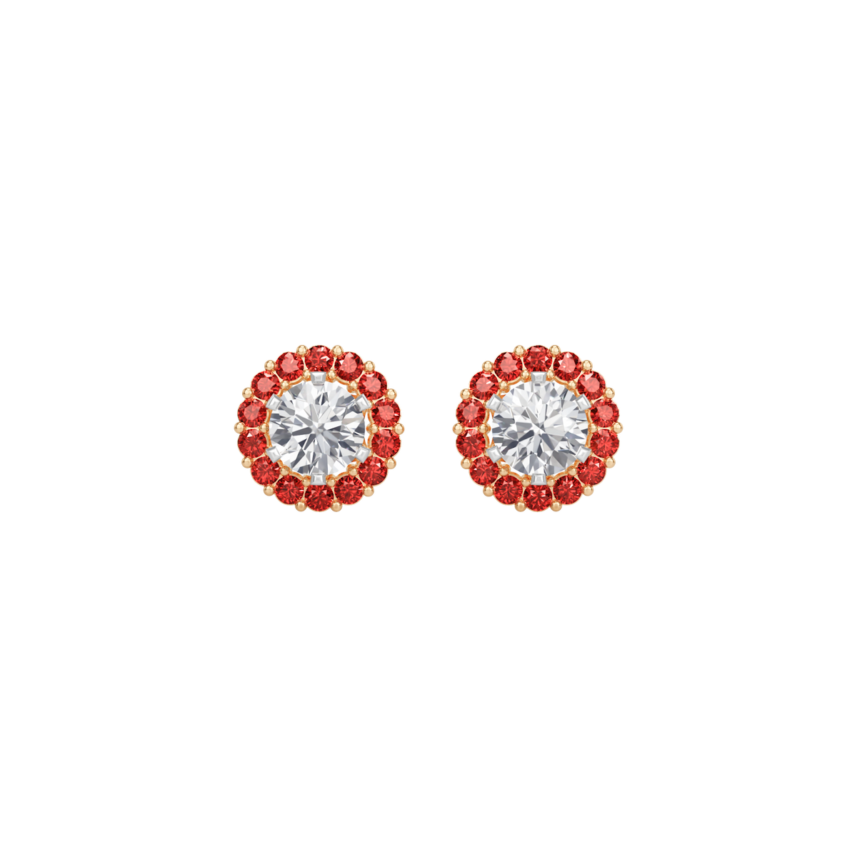 ruby bloom earring