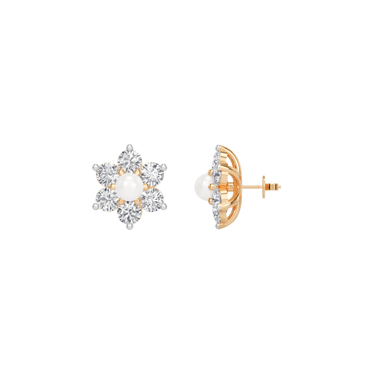 rosette earring