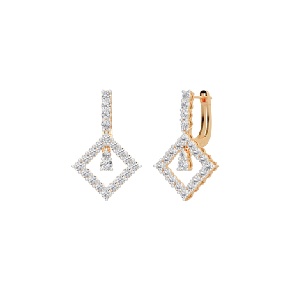 Kite Lock  Hoops Earring