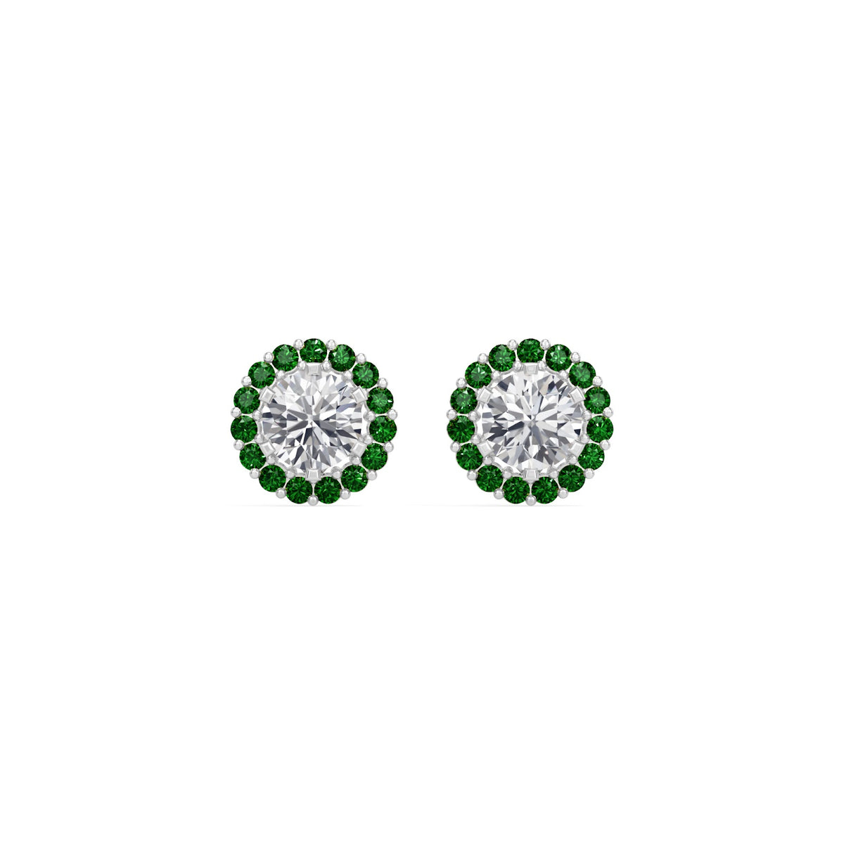 emerald bloom earring