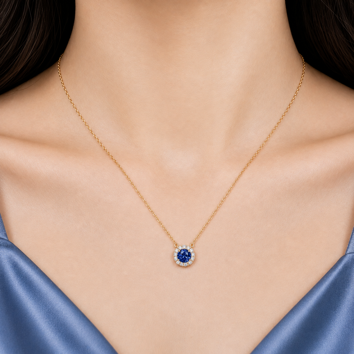 luna blue pendant