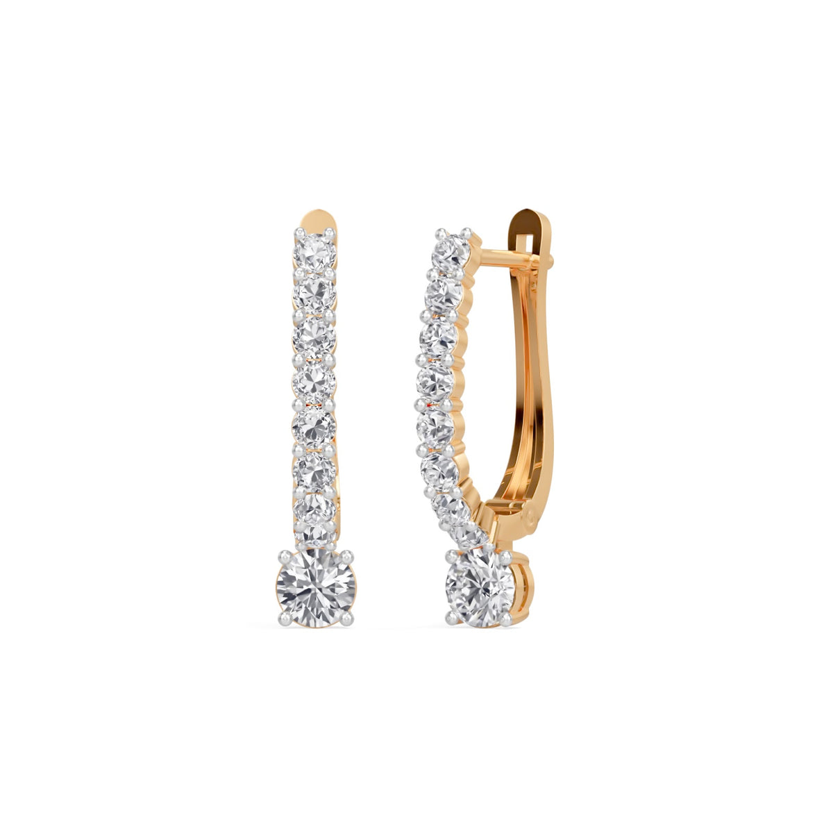 linea drop hoops earring