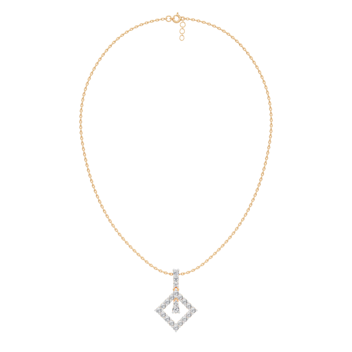 kite lock hoops pendant