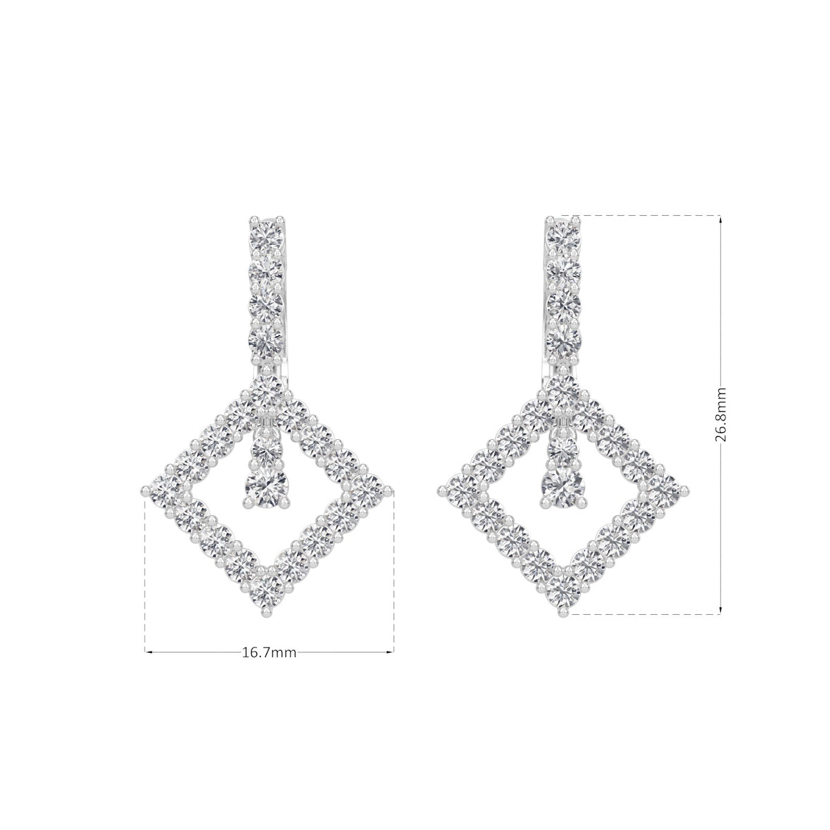 kite lock  hoops earring