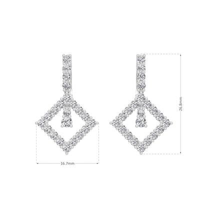 Kite Lock  Hoops Earring
