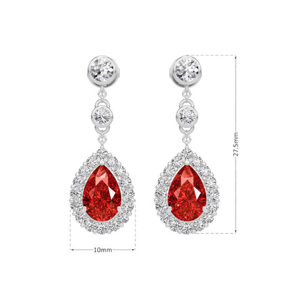 Crimson Dew Earring