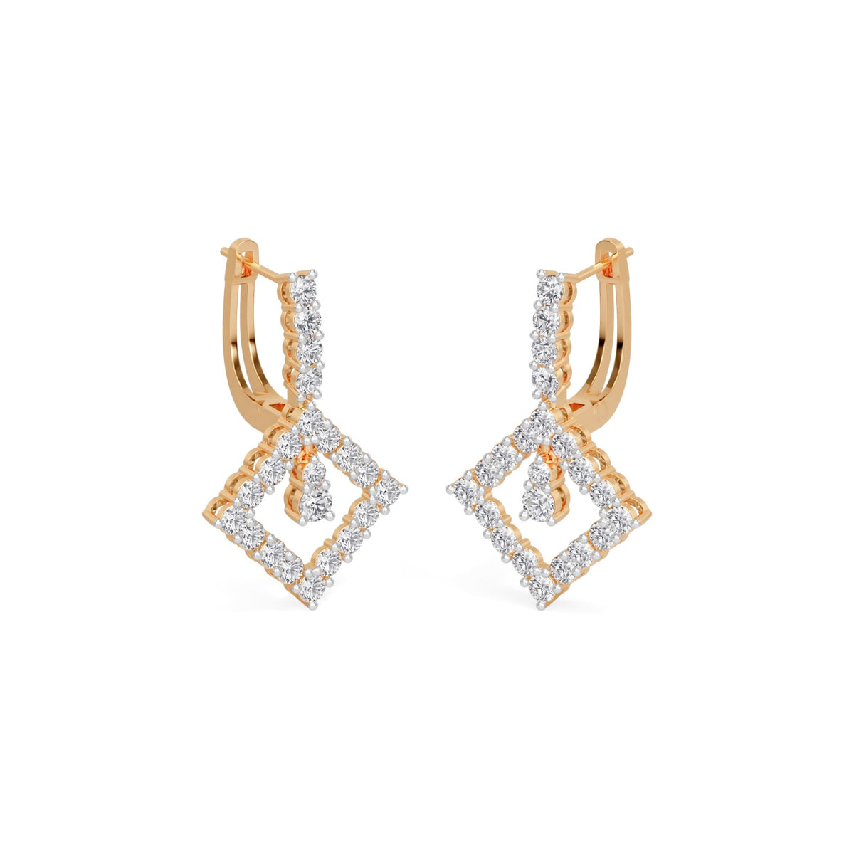 kite lock  hoops earring