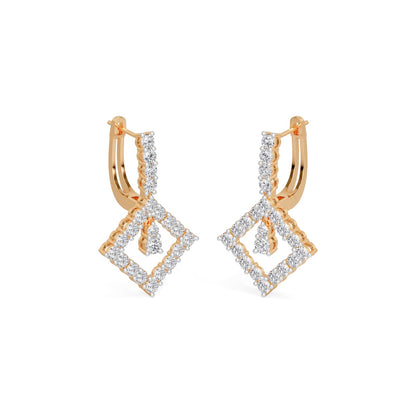 Kite Lock  Hoops Earring