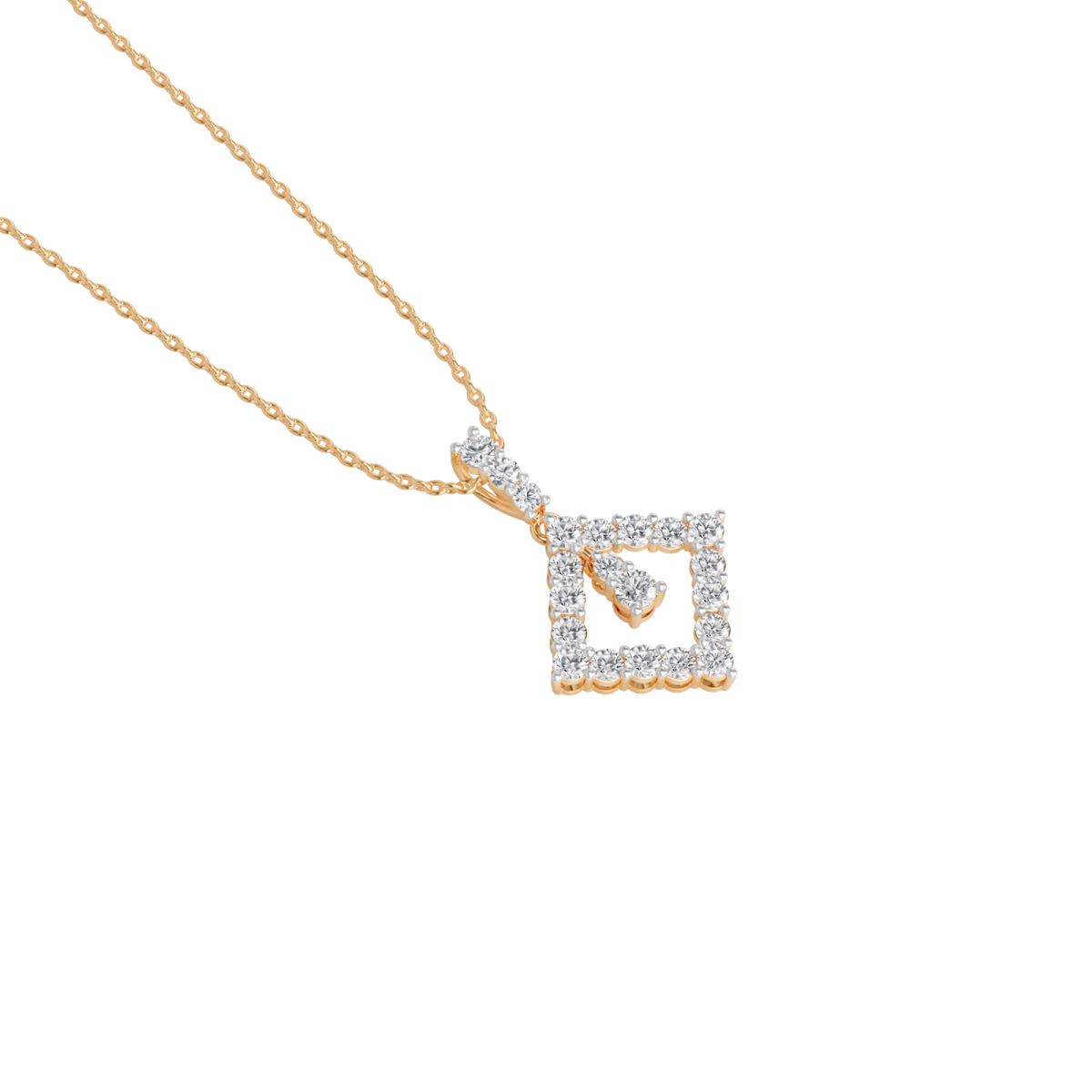 kite lock hoops pendant