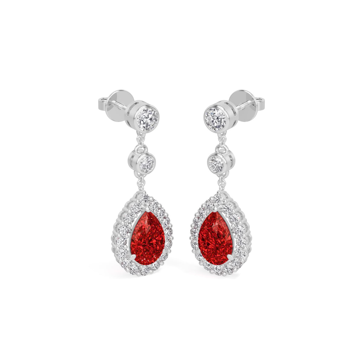 crimson dew earring