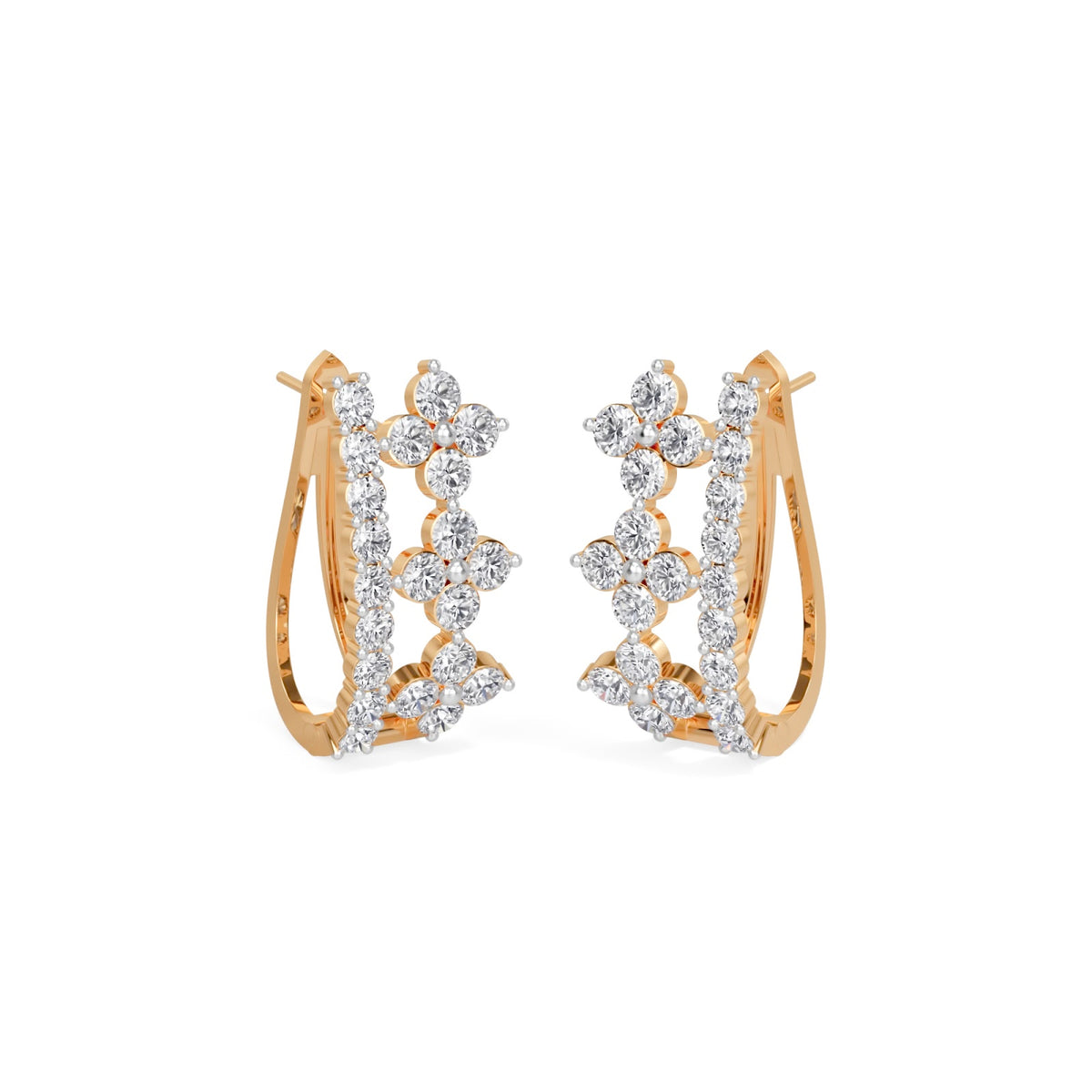 blossom huggies earring
