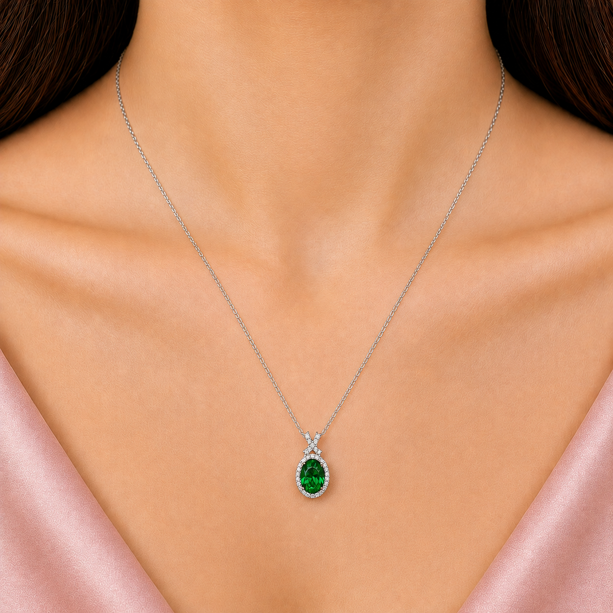majestic green pendant