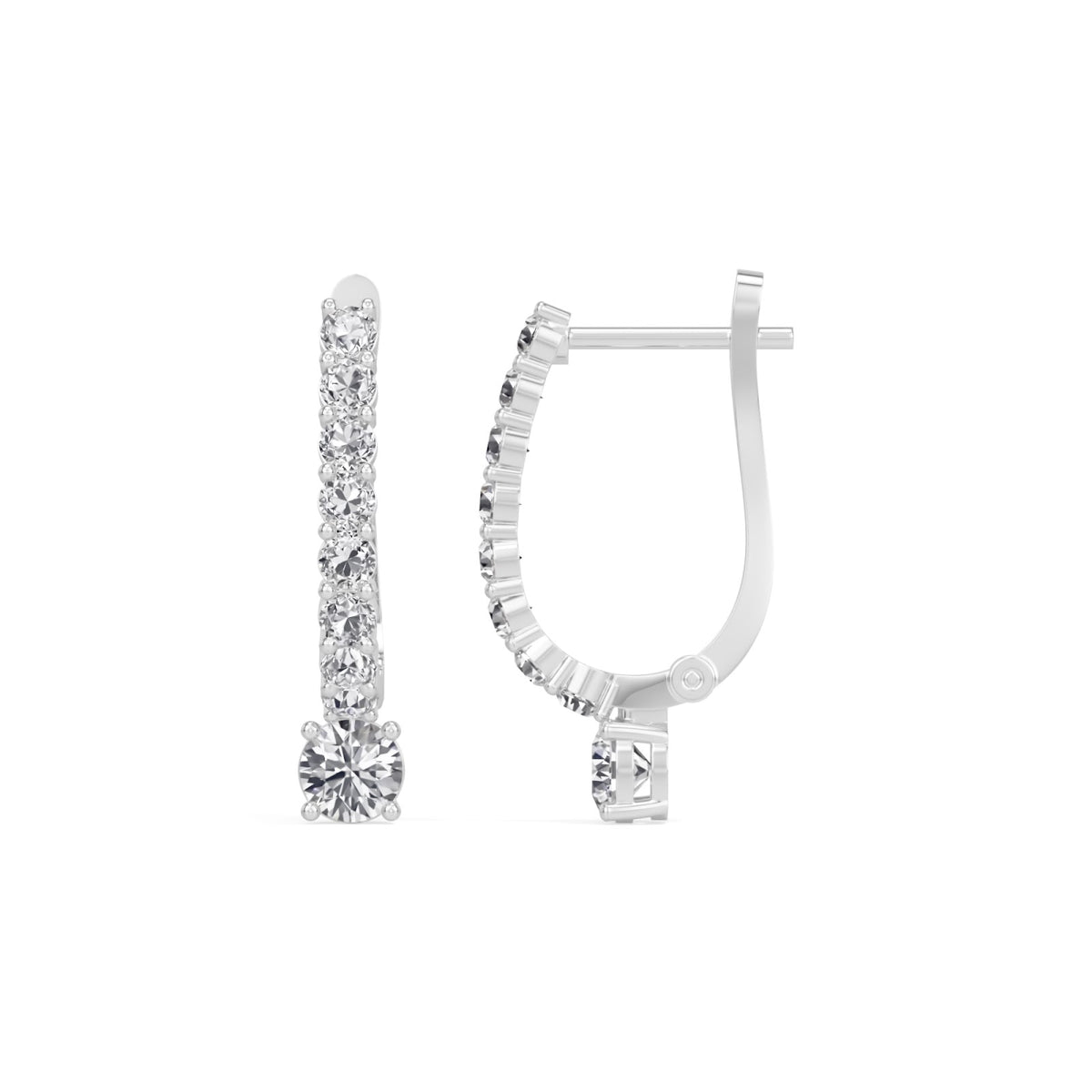linea drop hoops earring