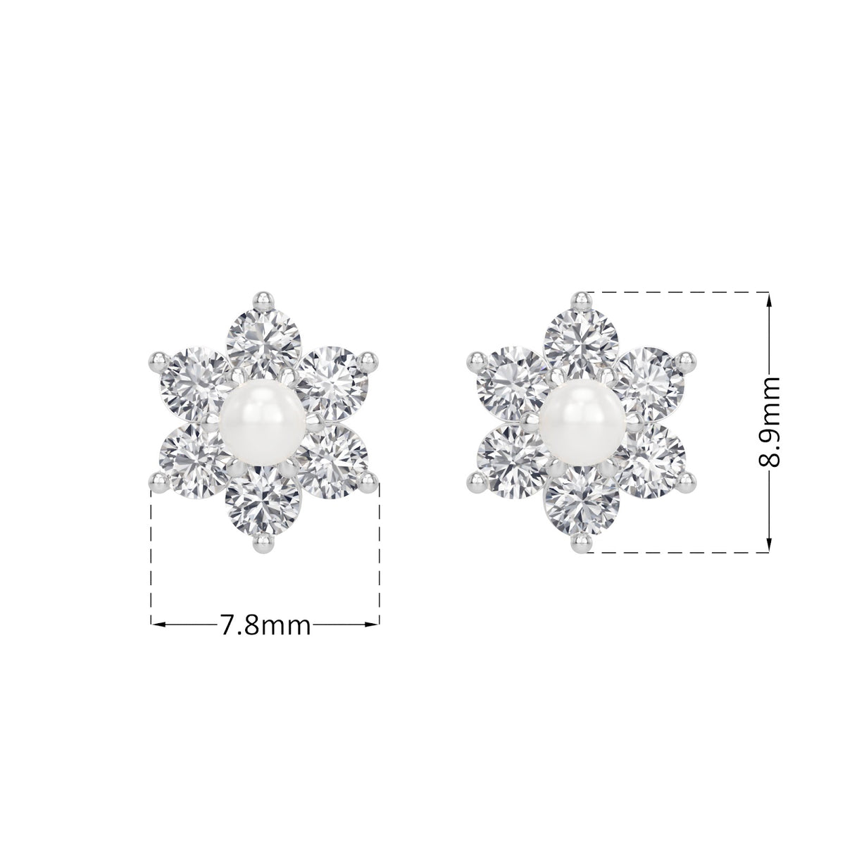 rosette earring