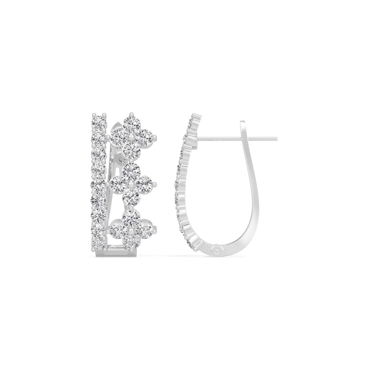 blossom huggies earring