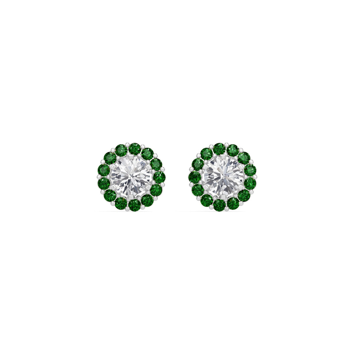 emerald bloom earring