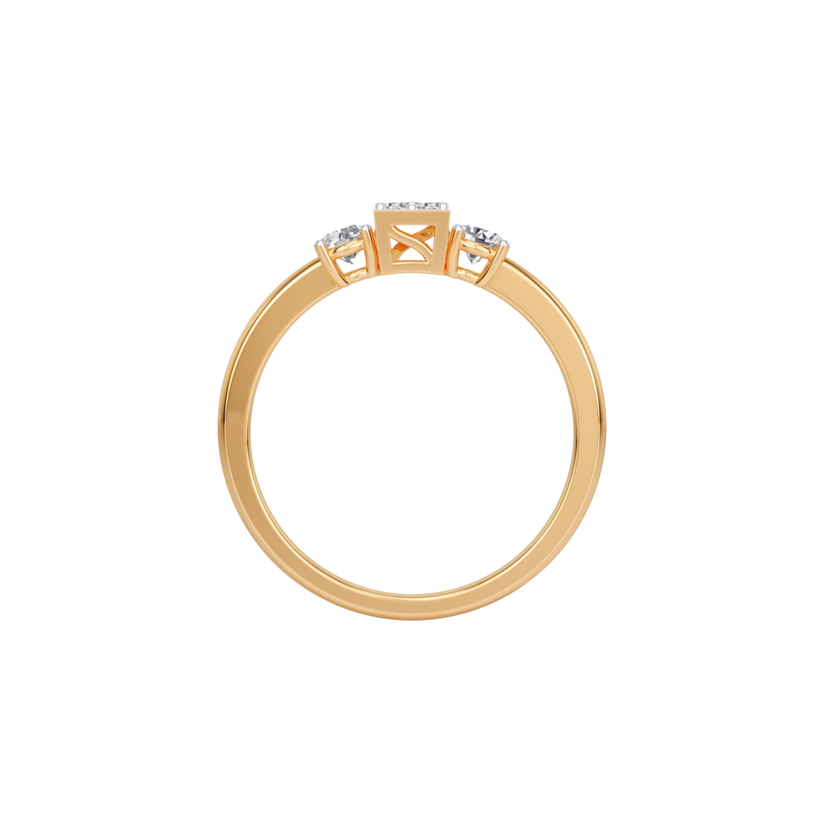 classic cluster band ring