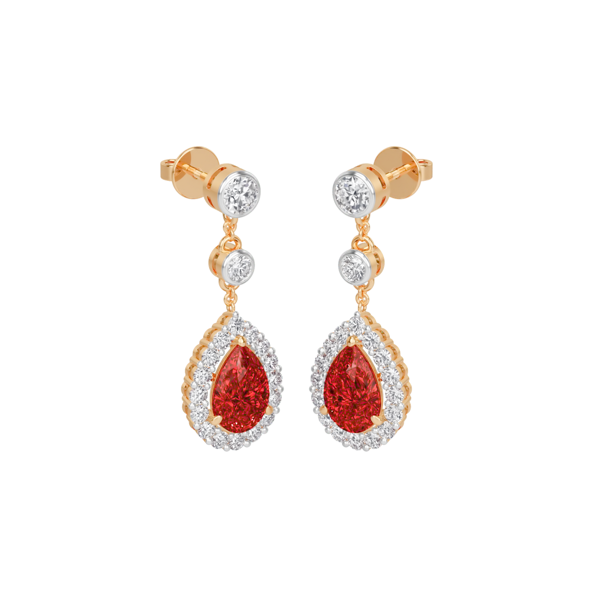 crimson dew earring