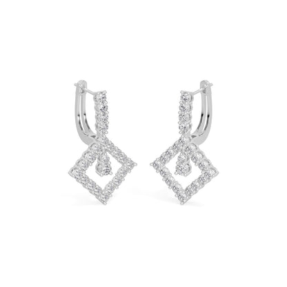 Kite Lock  Hoops Earring