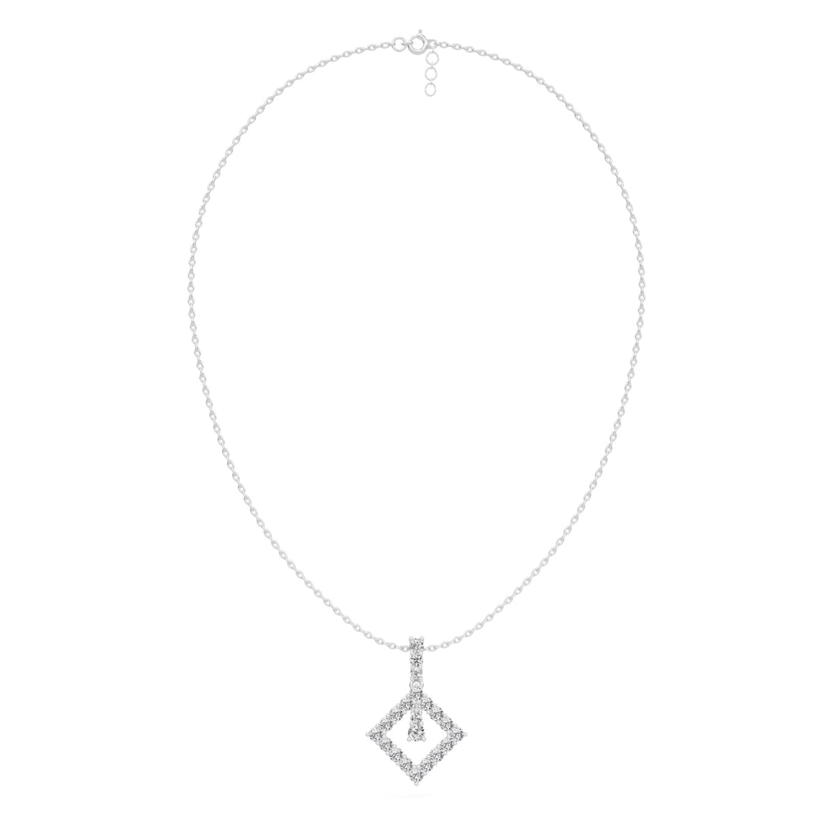 kite lock hoops pendant
